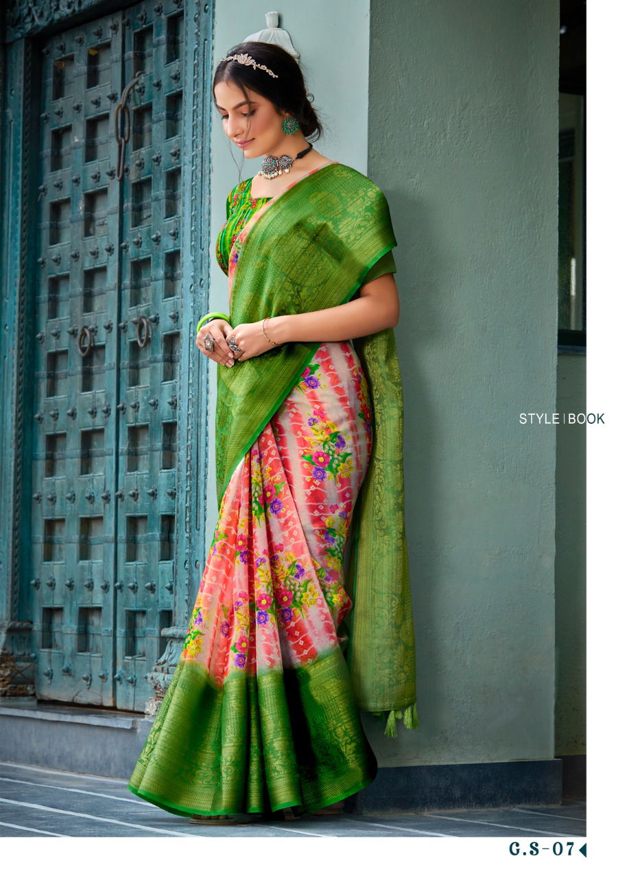 Gowri Silk By Shreyans Printed Sarees Catalog